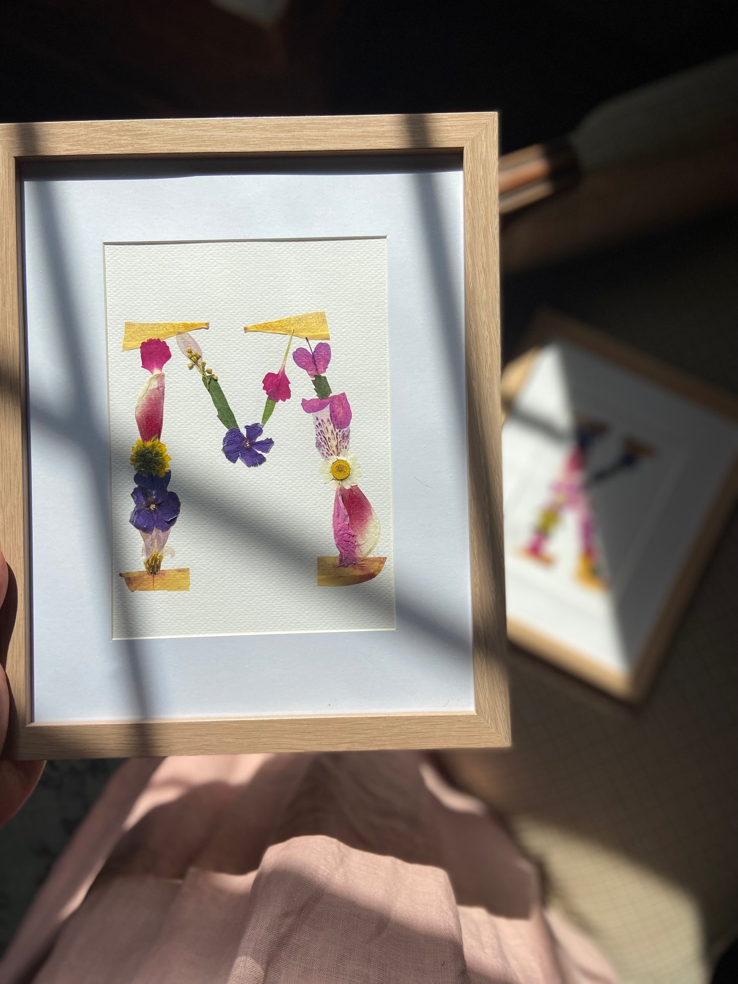 Pressed Flower Monograms