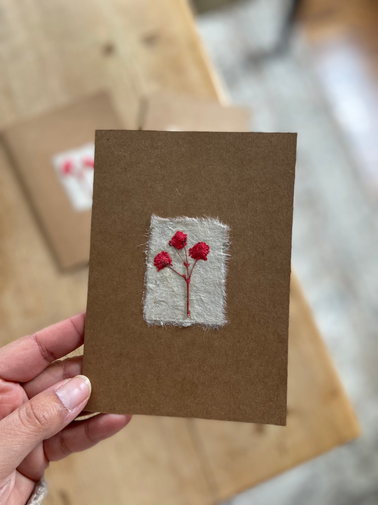 Handmade Pressed Flower Cards (Valentine's Day Edition)