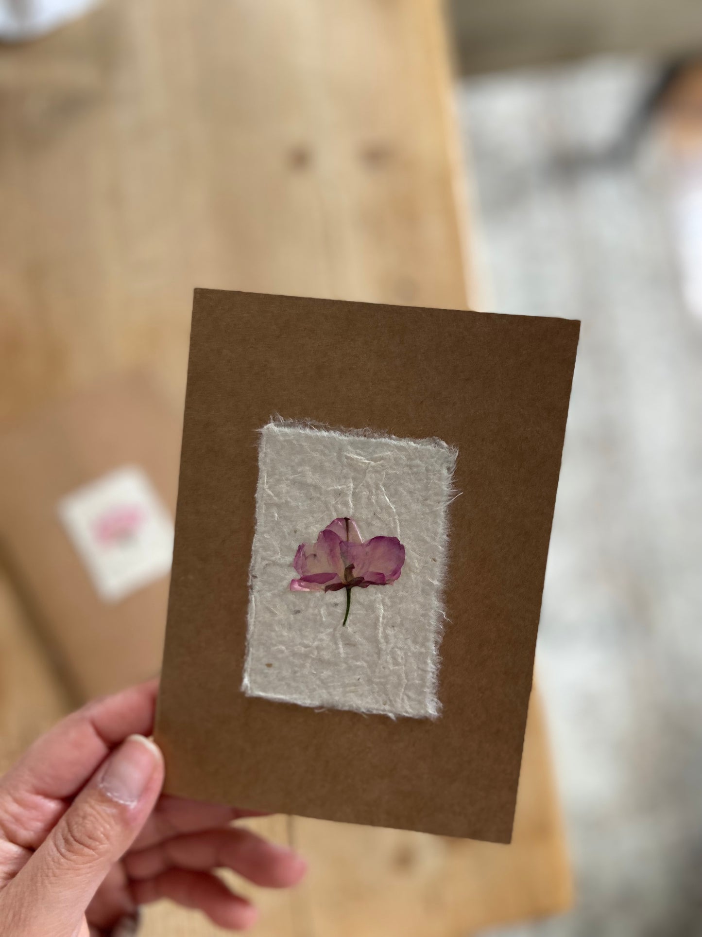 Handmade Pressed Flower Cards (Valentine's Day Edition)