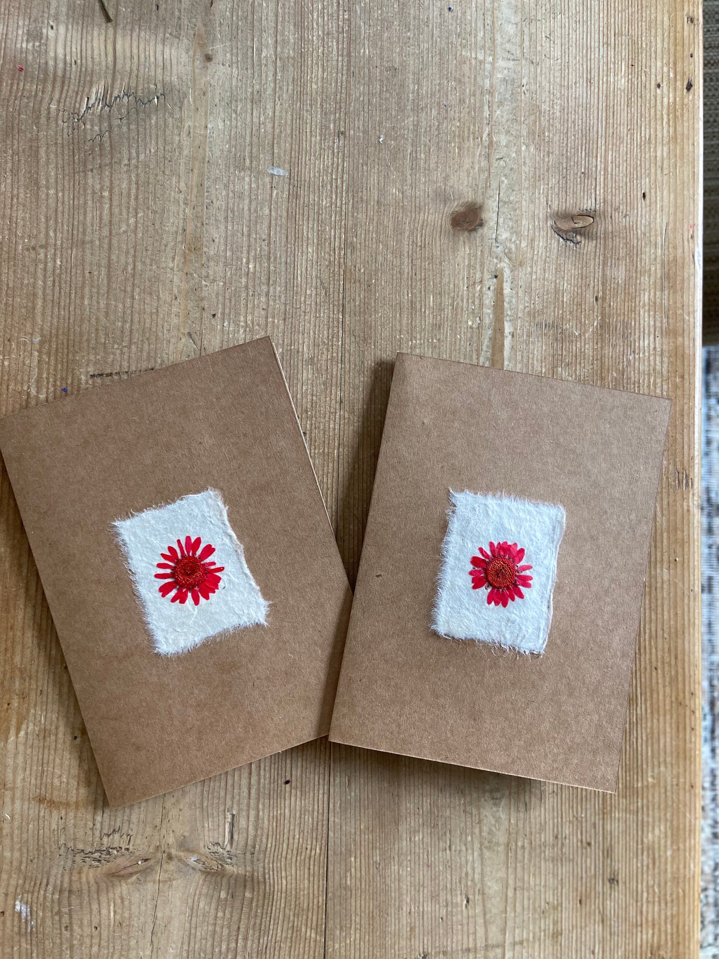Handmade Pressed Flower Cards (Valentine's Day Edition)