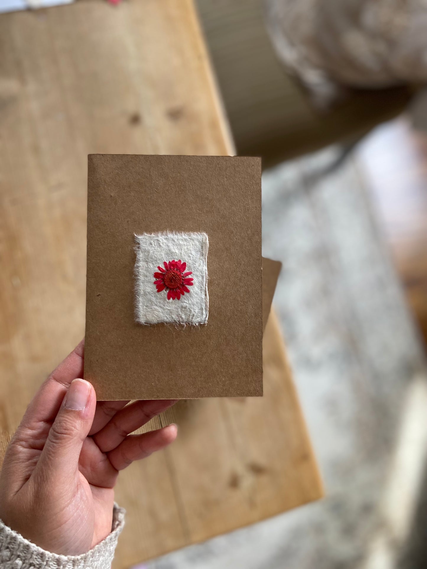 Handmade Pressed Flower Cards (Valentine's Day Edition)