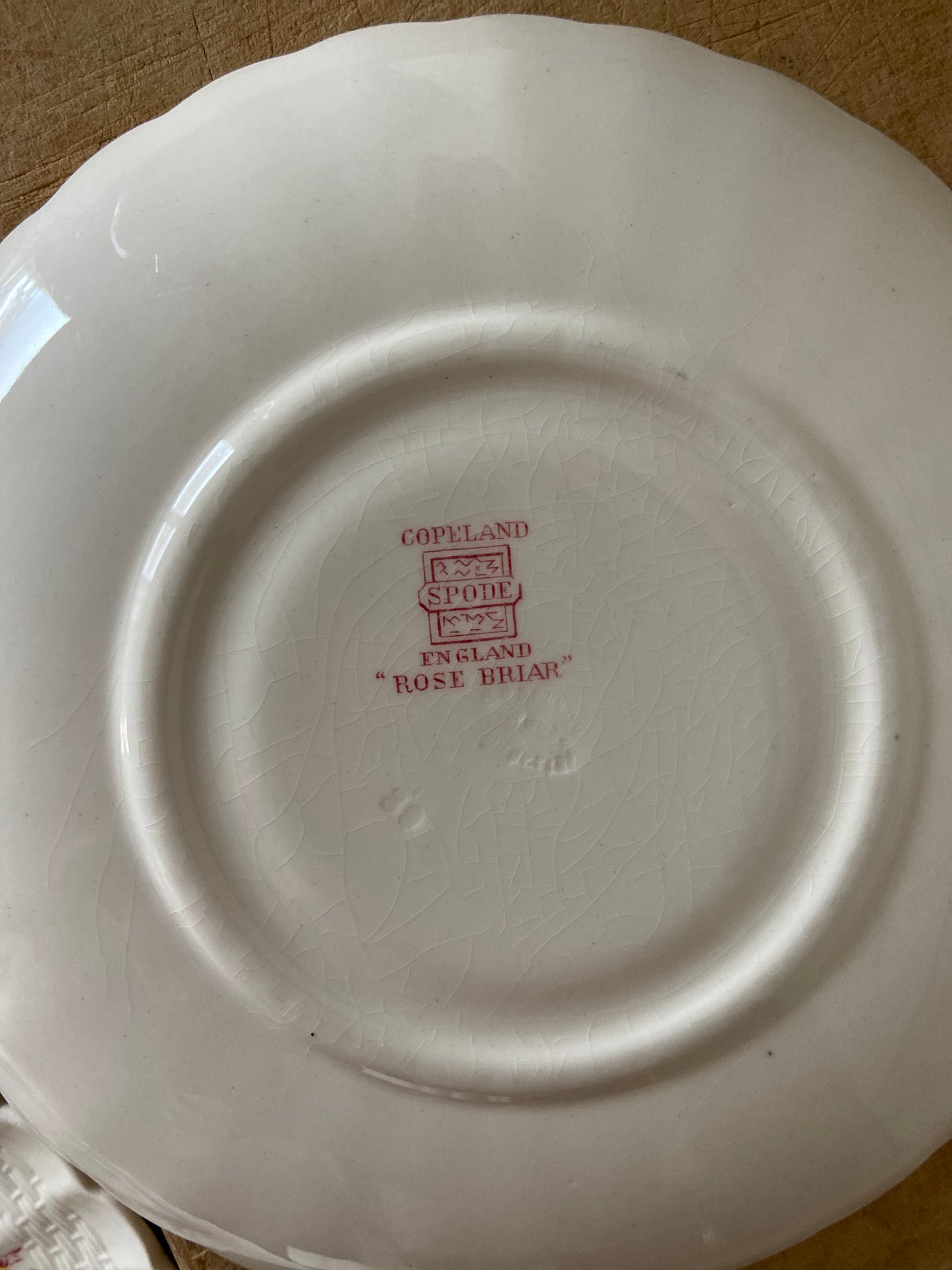 Vintage Spode Copeland 'Rose Briar' Set of Cream Soup and Saucers