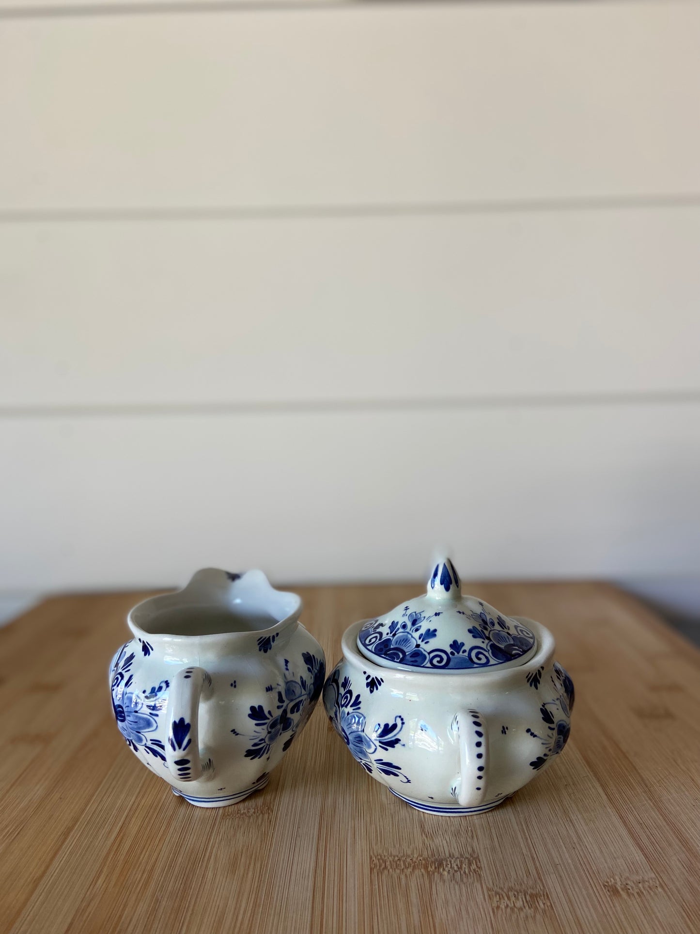 Delft Creamer and Sugar Set