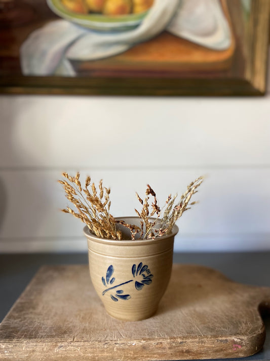 Vintage Pfaltzgraff Folk Art Flower Pot