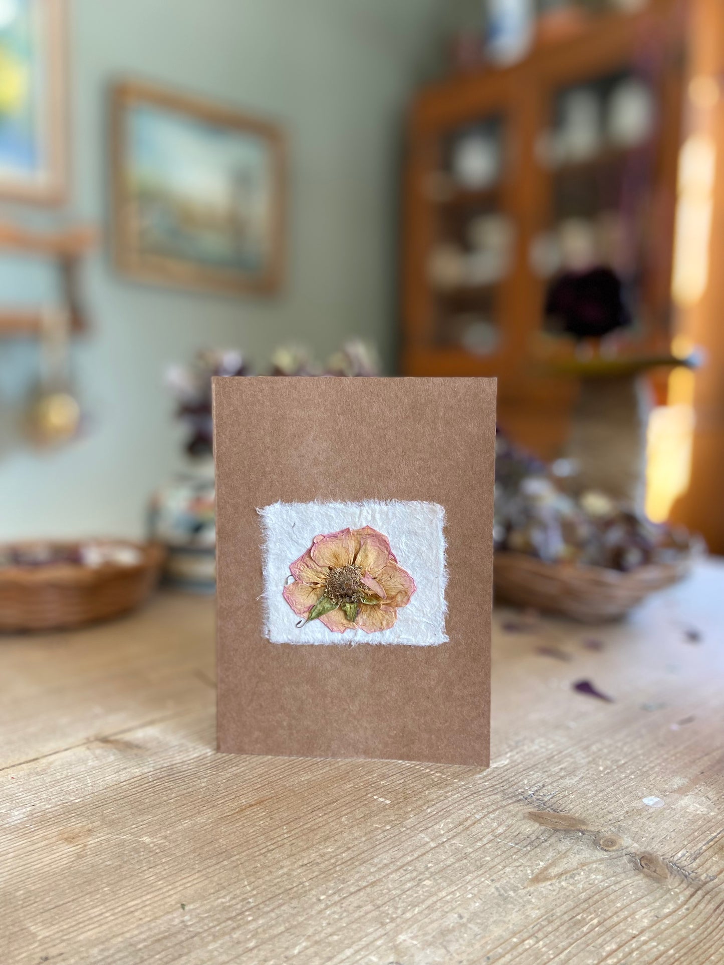 Handmade Pressed Flower Cards (Valentine's Day Edition)