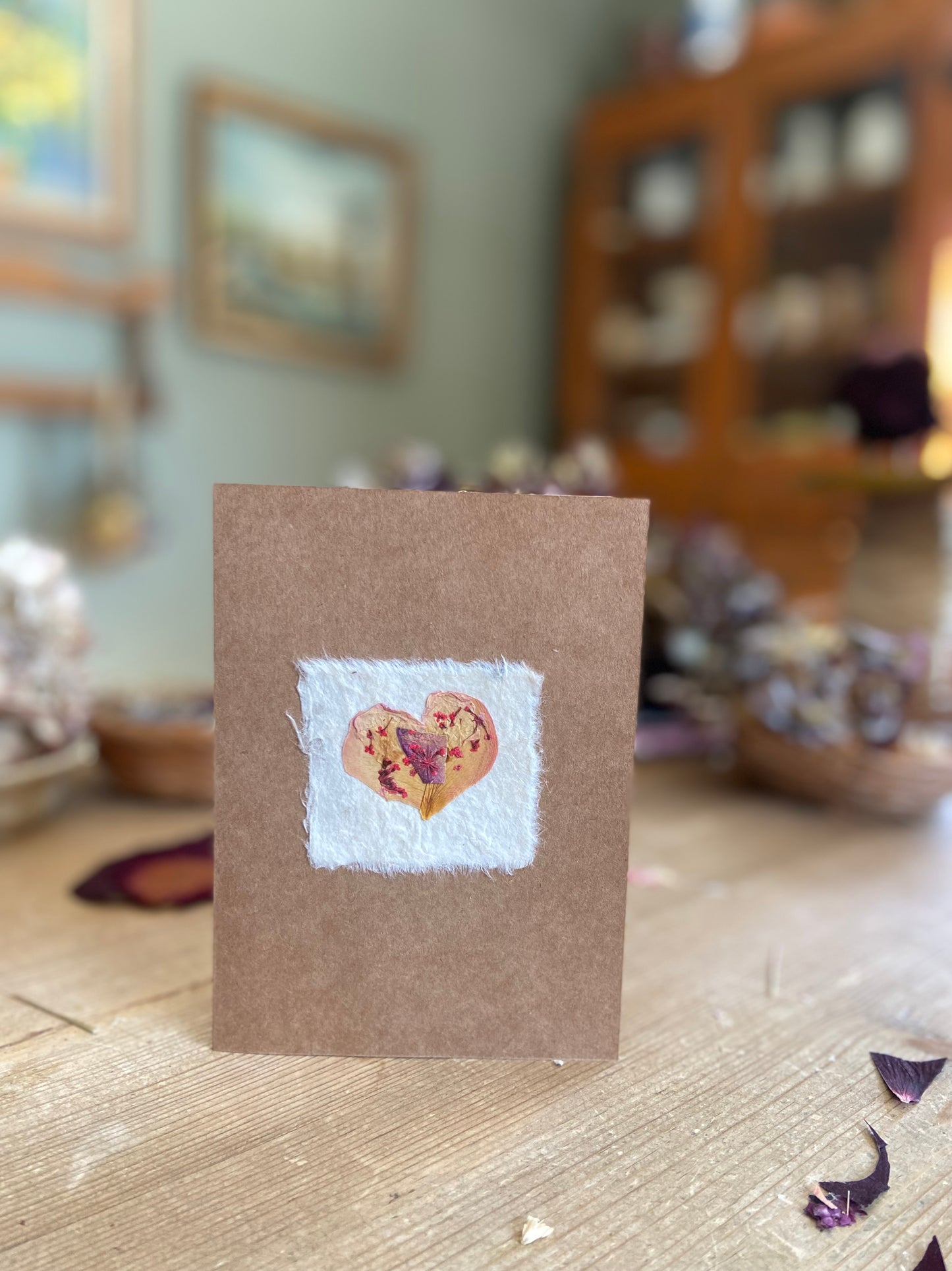 Handmade Pressed Flower Cards (Valentine's Day Edition)