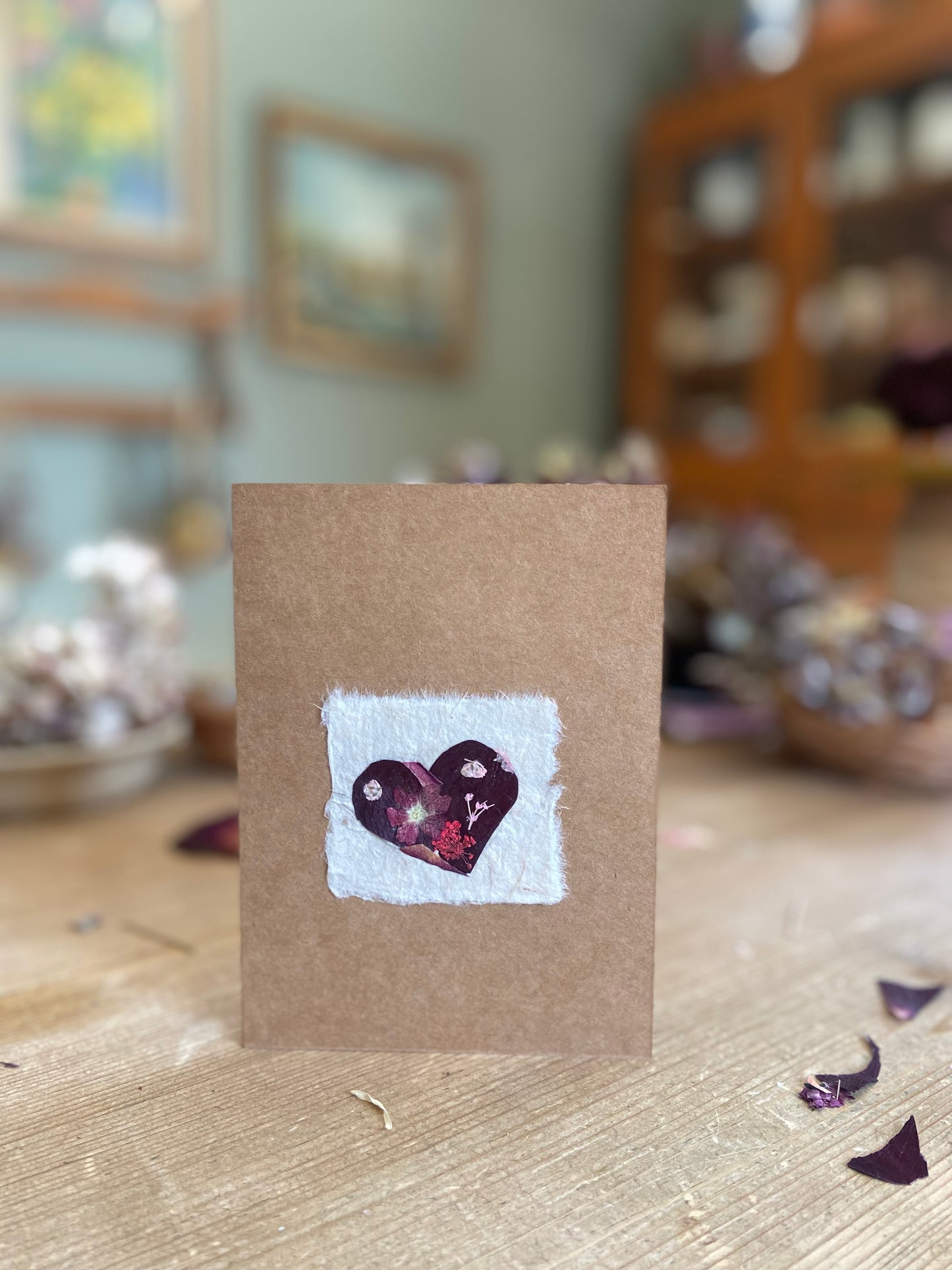 Handmade Pressed Flower Cards (Valentine's Day Edition)