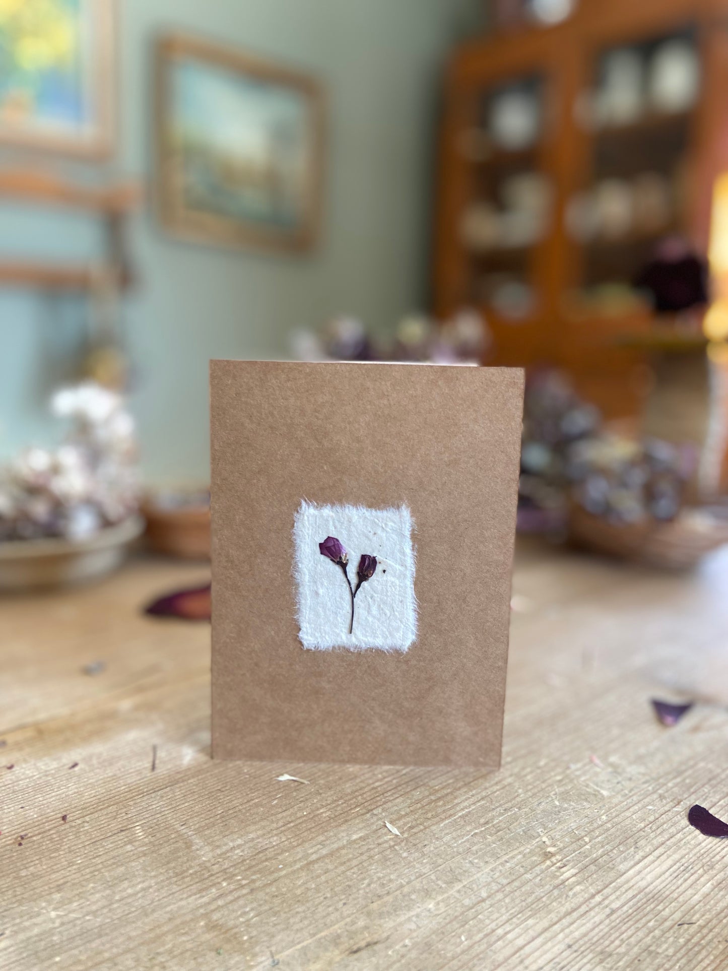 Handmade Pressed Flower Cards (Valentine's Day Edition)