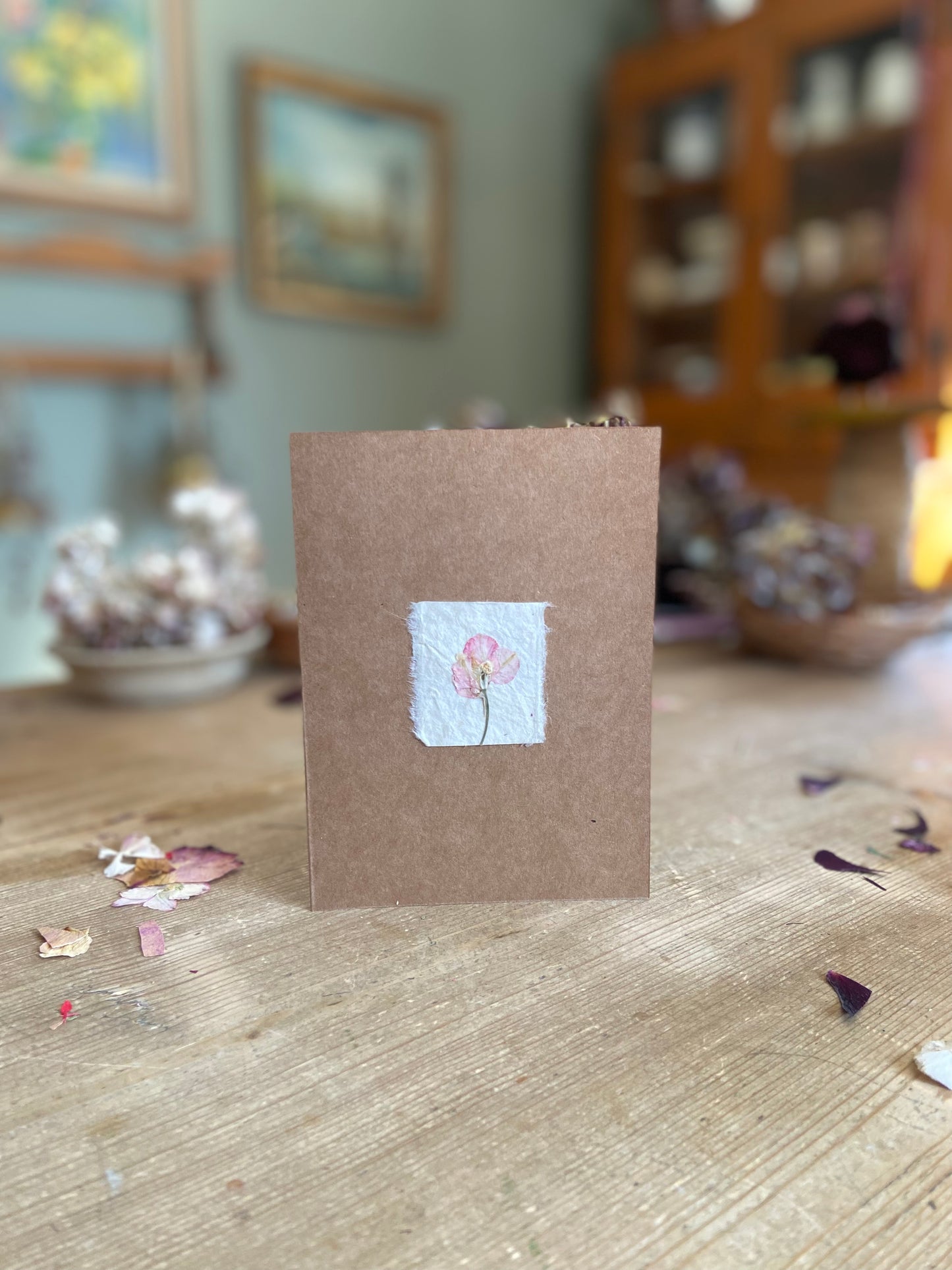 Handmade Pressed Flower Cards (Valentine's Day Edition)