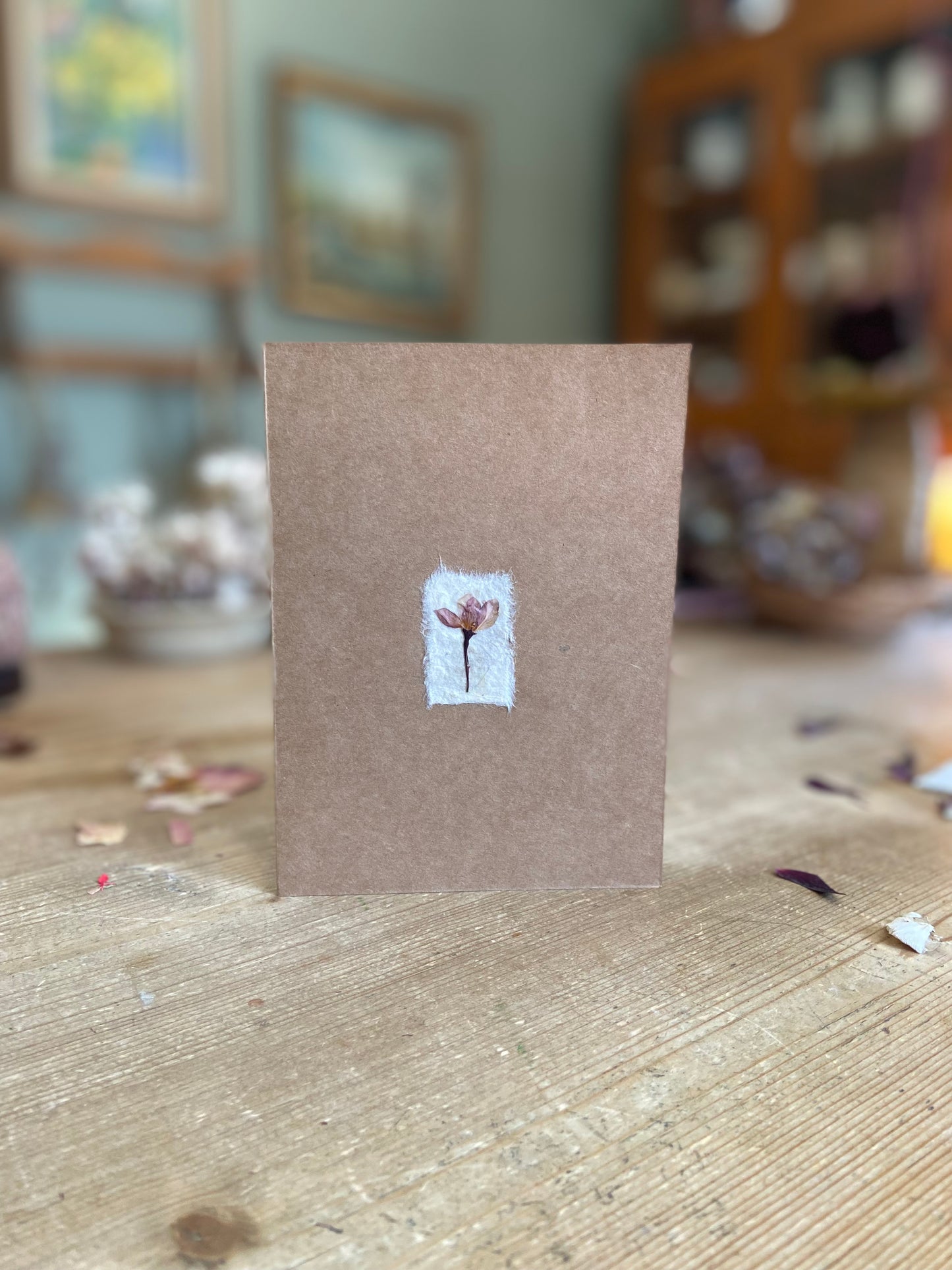 Handmade Pressed Flower Cards (Valentine's Day Edition)