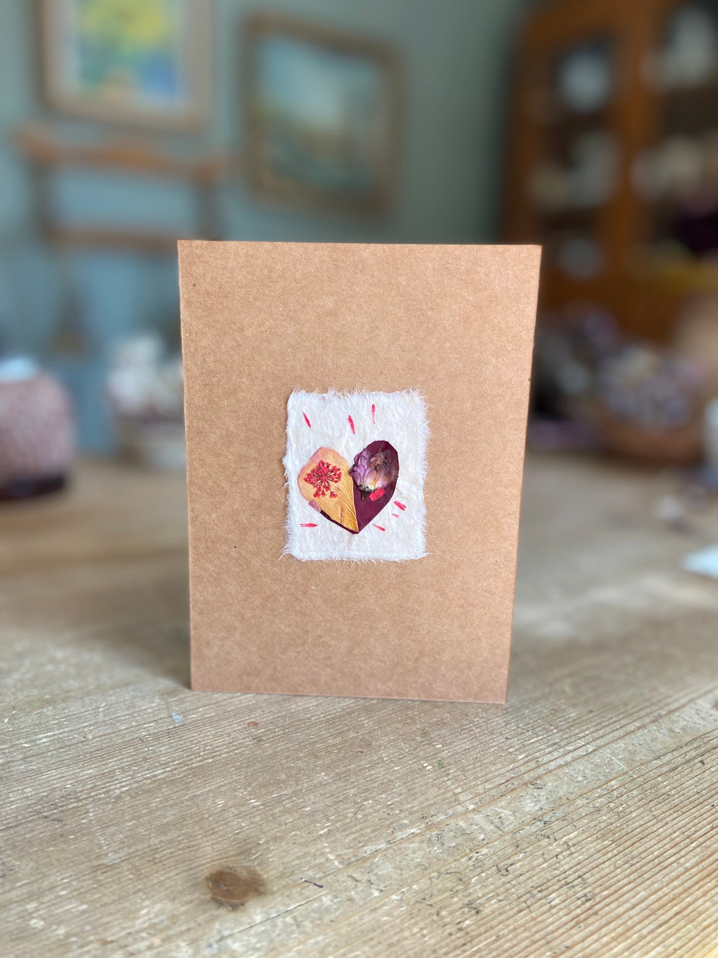 Handmade Pressed Flower Cards (Valentine's Day Edition)