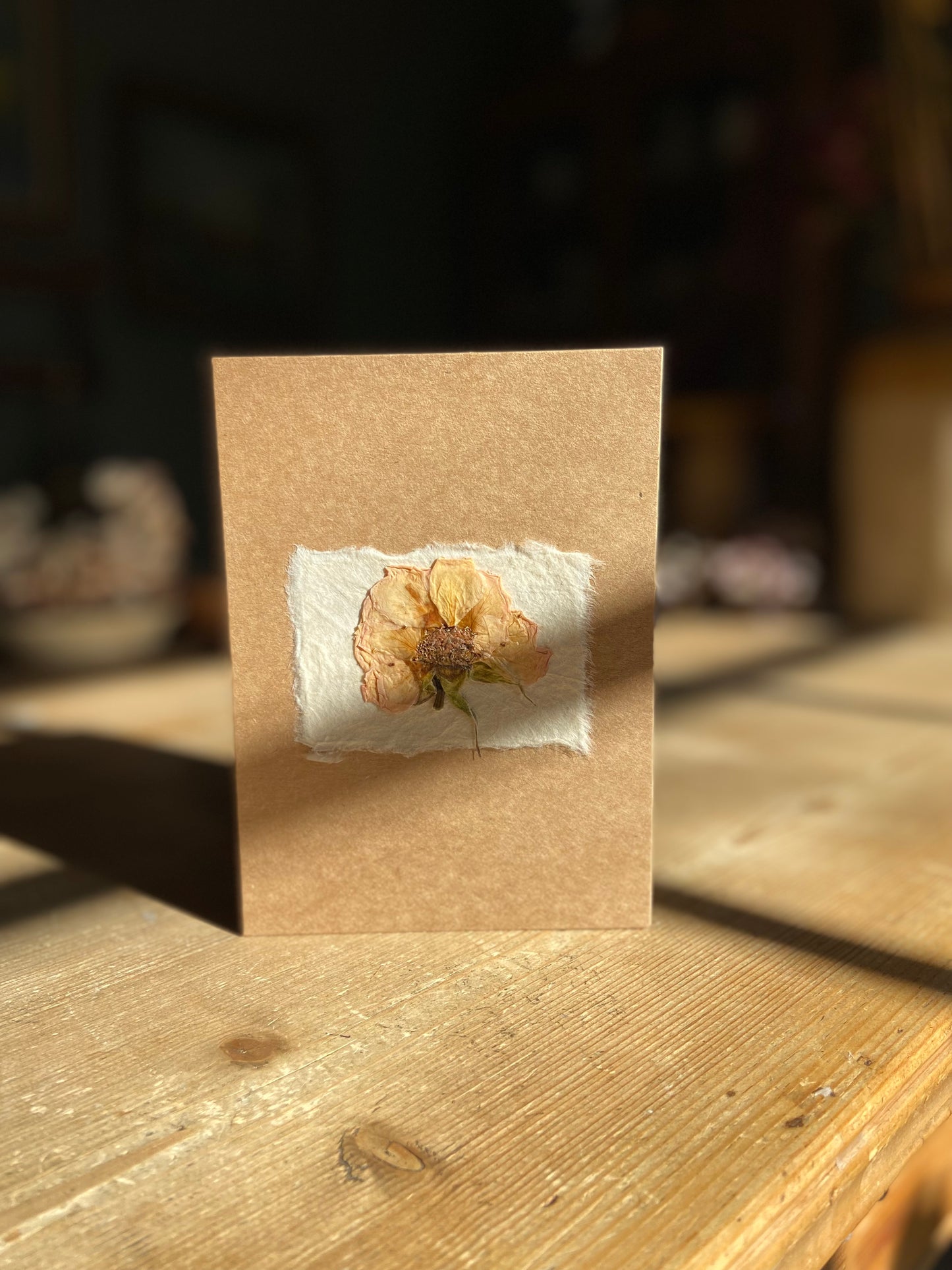 Handmade Pressed Flower Cards (Valentine's Day Edition)