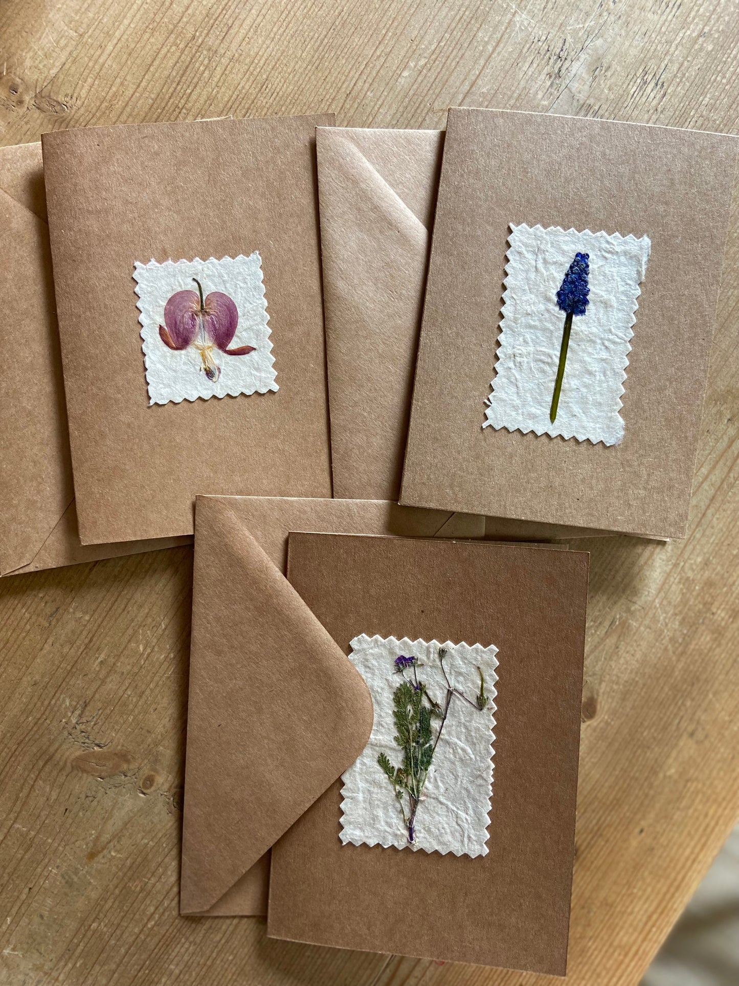 Handcrafted Pressed Flower Cards