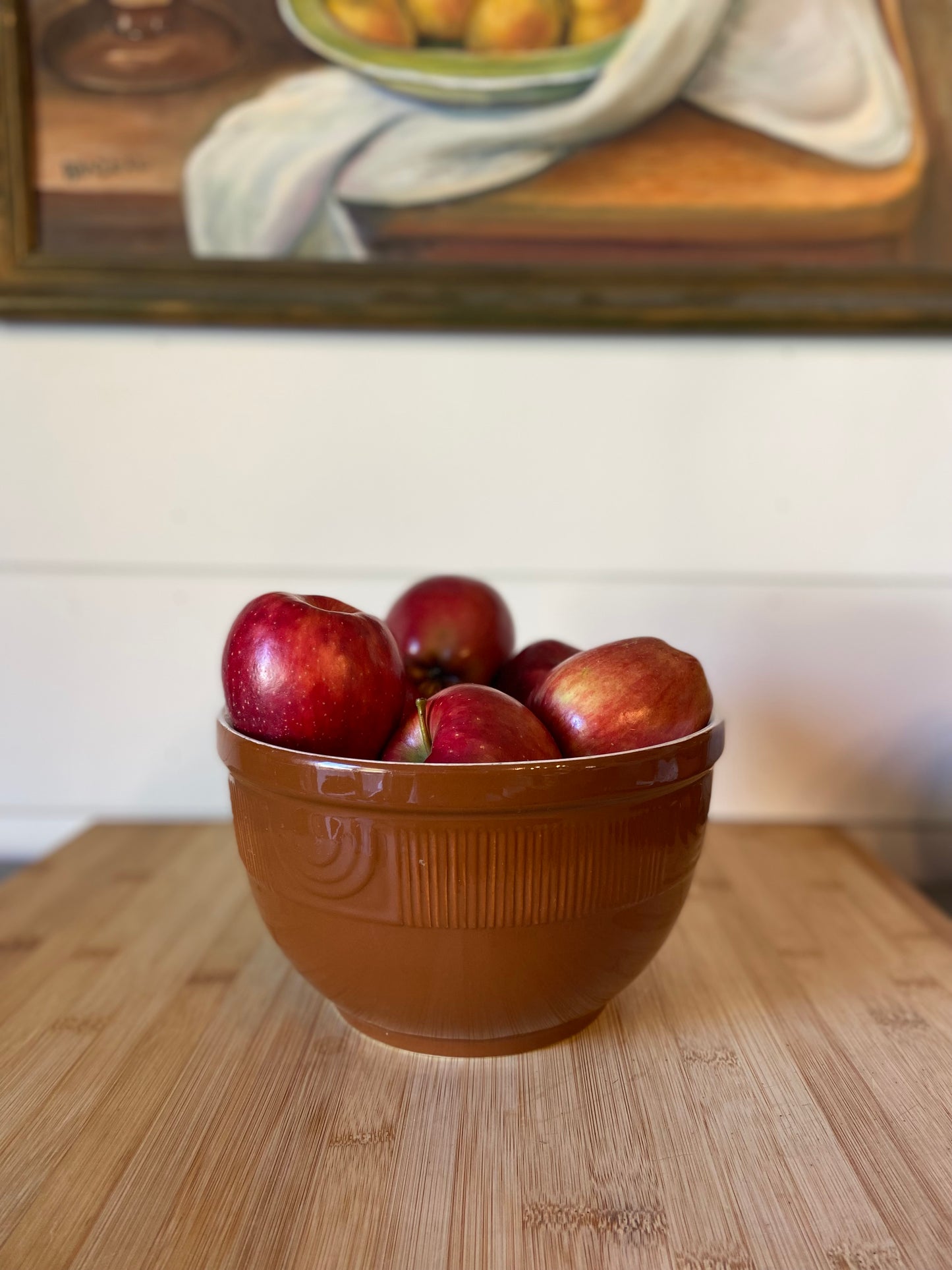 Vintage Hall Pottery Brown Bowl