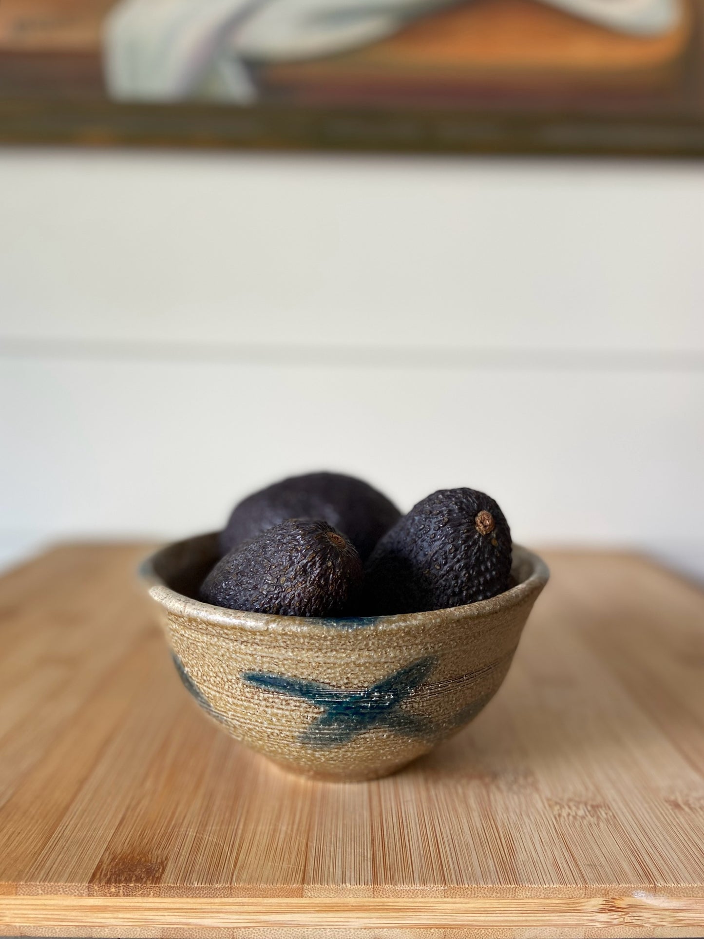 Small Blue Gray Handmade Bowl