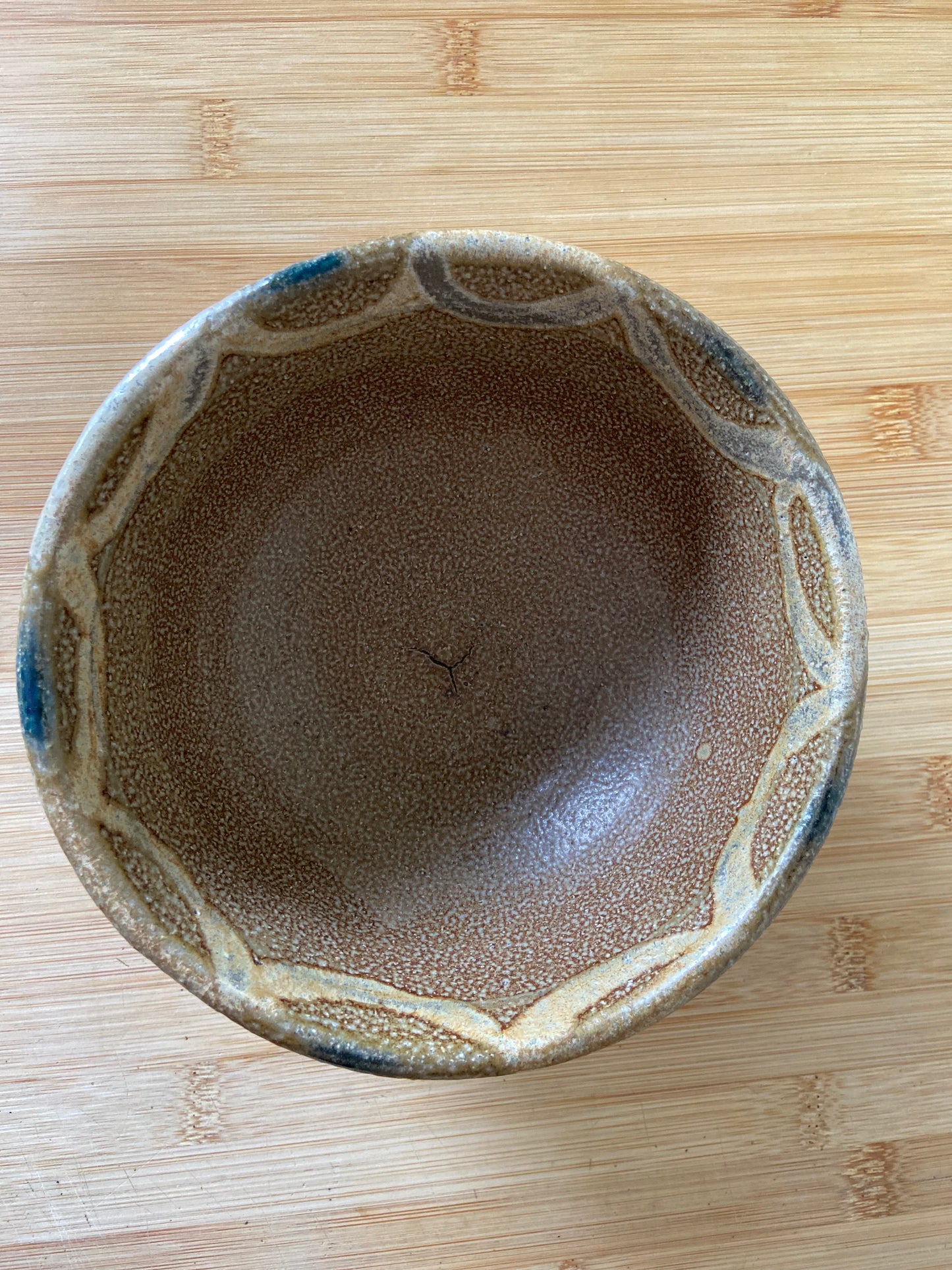 Small Blue Gray Handmade Bowl